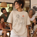 Camiseta oversized personalizada Retrato de Família